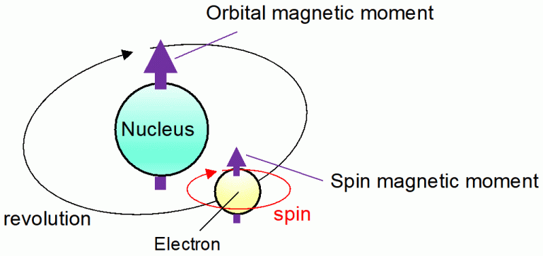 magnetic moment of atoms, electrons, nucleus, molecules, and elementary particles