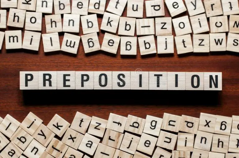Preposition - definition, types, and examples