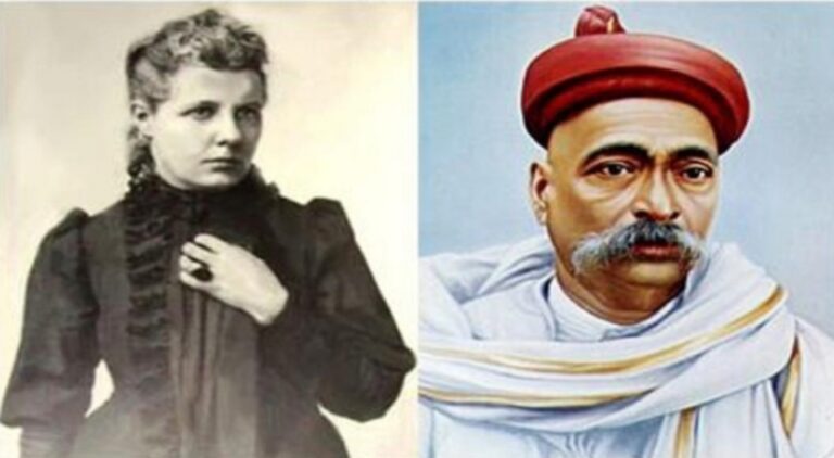 Founders of Home Rule Movement ( Left: Annie Bessant and Right: Lokmanya Bal Gangadhar Tilak)
