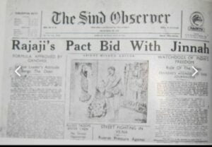 C R Plan Resisted by Jinnah