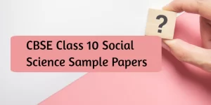 social science sample paper