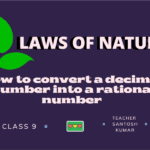 how to convert a decimal number into a rational number