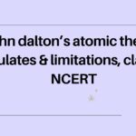John dalton's atomic theory: postulates & limitations, class 11, NCERT