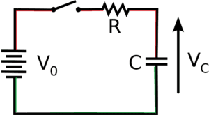 AC circuit containing resistor and capacitor in series